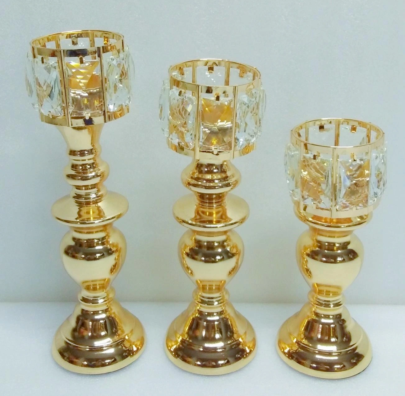 Metal Candle Abra Rec Glass x1 10x34 cm